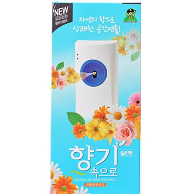 Combo máy xịt phòng tự động + 01 chai xịt phòng hương nước hoa cao cấp Hàn Quốc Sandokkaebi 300ml - Giao màu máy & mùi hương ngẫu nhiên)