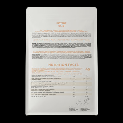 [Dạng Bột] Yến Mạch Uống Liền OstroVit Instant Oat Flakes, 2.27KG | 45 Liều dùng