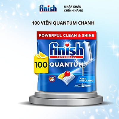VIÊN RỬA CHÉN BÁT FINISH QUANTUM TÚI 100 VIÊN