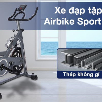 Xe đạp tập thể dục spining Airbike Sport - Hàng chính hãng