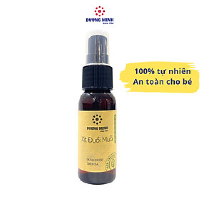 Xịt đuổi muỗi Dương Minh an toàn cho bé, dùng được trên da chứa tinh dầu tự nhiên
