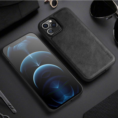 Ốp lưng da cho iPhone 12 Mini, 12, 12 Pro, 12 Pro Max, iPhone 13 Mini, 13, 13 Pro, 13 Pro Max Max hãng X-level cao cấp viền mềm chống sốc - Hàng chính hãng