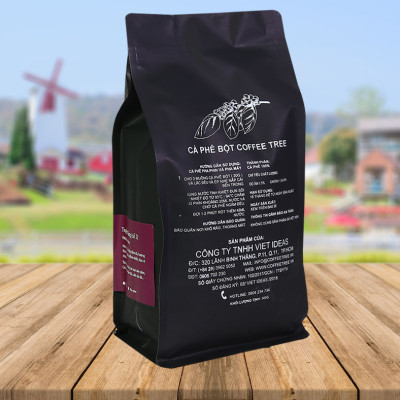 Cà phê bột 100% nguyên chất truyền thống số 2 (500gr) Coffee Tree gu vừa vị chuẩn truyền thống
