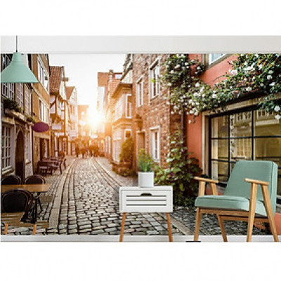 Tranh dán tường 3d phong cảnh châu âu CA07