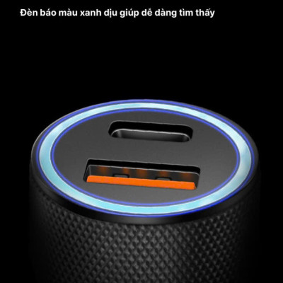 Củ sạc xe hơi Li-Top QC22 công suất 100W sạc siêu nhanh phù hợp các loại ô tô, có QR check hàng chính hãng