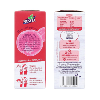 Thực phẩm bổ sung Trà Việt Quất và Hoa Atiso Đỏ NESTEA 10 gói x 12g