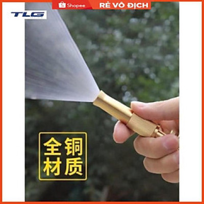 Đầu vòi xịt tăng áp mini Đầu vòi tăng áp đa năng bằng đồng tưới cây rửa xe cực mạnh 206587 tặng đai