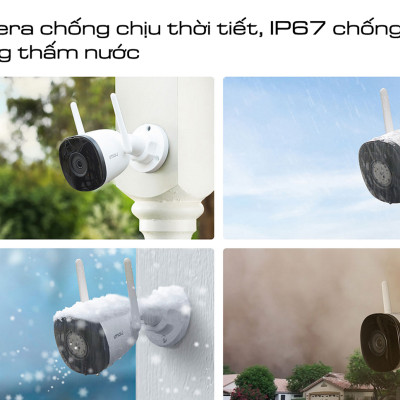 Camera IP ngoài trời IMOU BULLET 2C F22P F42P Full HD Wifi Hotspot, chống nước - Hàng chính hãng