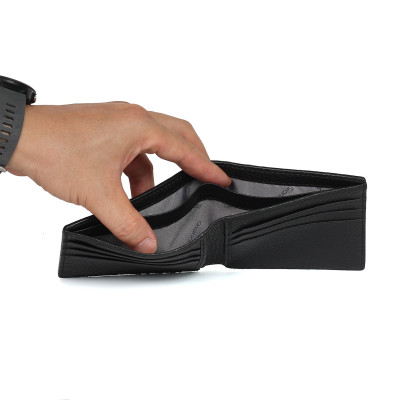 Ví Da Nam Gianni Conti Italy VP0099BLA - Đen