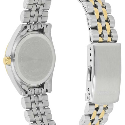 Đồng Hồ Nữ Citizen Đính Đá Swarovski Dây Thép Không Gỉ EU6064-54D - Mặt Xà Cừ