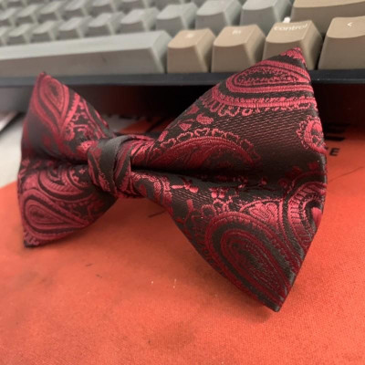 Nơ cổ nam cao cấp dành cho chú rể tiệc sang trọng chất liệu gấm dệt giangpkc