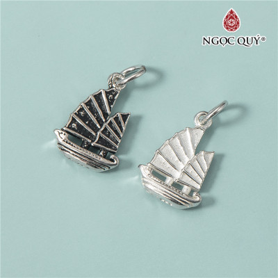 Charm bạc thuyền buồm treo - Ngọc Quý Gemstones