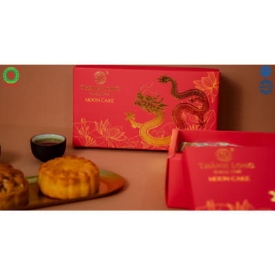Hộp bánh trung thu 2 bánh chay 220g - Thành Long - Combo chay 2- 440g- Việt Nam