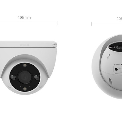 Camera Wifi Ezviz Dome H4 2K 3MP, Ốp Trần Cố Định, Đàm Thoại 2 Chiều - Hàng chính hãng