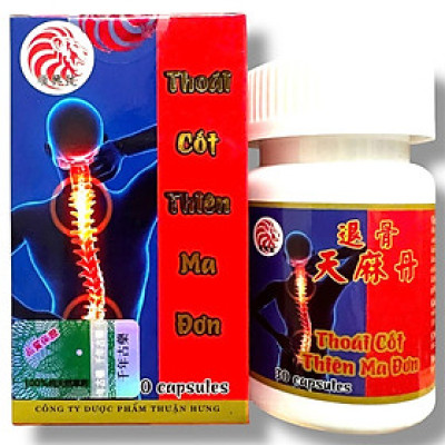 Viên uống Thoái Cốt Thiên Ma Đơn hỗ trợ đau nhức xương khớp, tê bì chân tay, tê mỏi tứ chi, đi lại khó khăn - Mã số 1040
