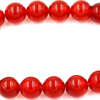 Vòng tay chuỗi hạt mã não đỏ 10 ly 19 hạt (90mm)