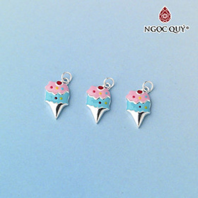 Charm treo hình cây kem ốc quế - Ngọc Quý Gemstones