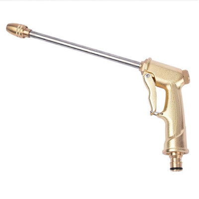 Bộ dây vòi xịt nước rửa xe, tưới cây . tăng áp 3 lần, loại 7m, 10m 206701-3 đầu đồng, cút,nối vàng+ tặng mở chai