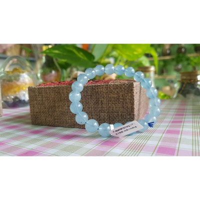 Vòng đeo tay đá aquamarine