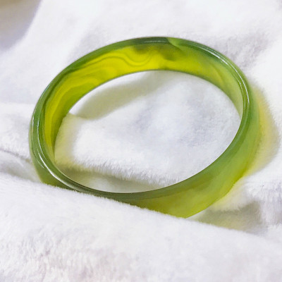 Vòng mã não xanh rêu mệnh mộc hỏa - Ngọc Qúy Gemstones