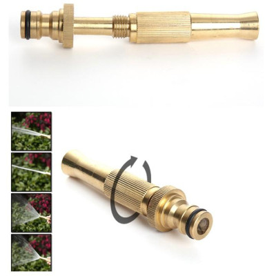 Bộ dây vòi xịt nước rửa xe, tưới cây . tăng áp 3 lần, loại 15m 206587 đầu đồng, cút đồng, + tặng mở chai