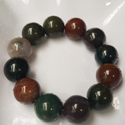 Vòng Nam Mới đá casidon size  lớn 18mm Vòng đa sắc màu sáng bóng đẹp đeo sang tay ạ Nam tất cả các mệnh đeo hợp ạ