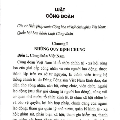 Sách - Luật Công Đoàn