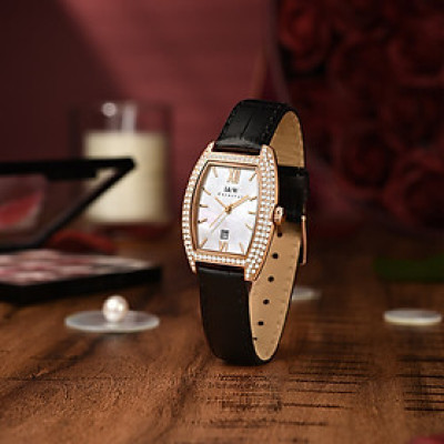 Đồng hồ nữ chính hãng IW Carnival IW537L-2 Kính chống xước ,Chống nước 30m ,Bảo hành 24 tháng,Máy pin Quartz,dây da đen xịn,thiết kế mặt chữ nhật đơn giản dễ đeo