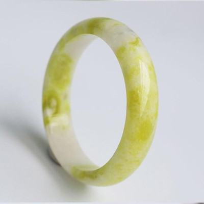 Vòng tay hoa mai Luxi green, Ngọc Serpentine thiên nhiên, KÈM BẢN PHOTO GIẤY KIỂM ĐỊNH SẢN PHẨM TẠI Sacombank