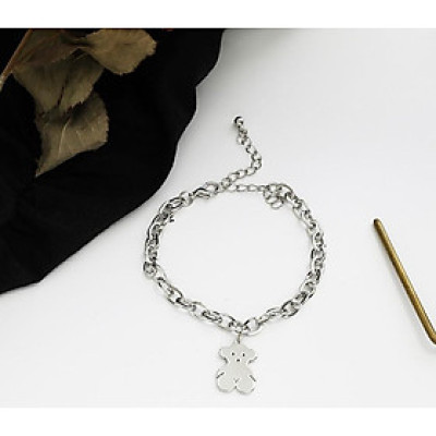 Lắc tay vòng tay xích gấu dễ thương phong cách cá tính