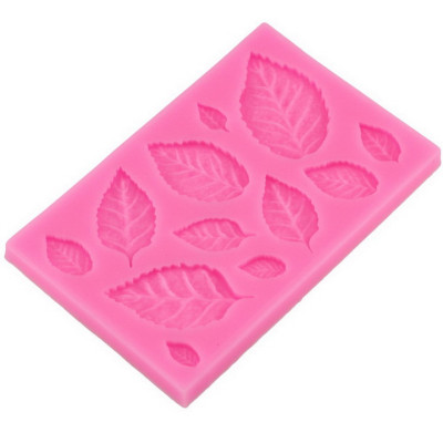 Khuôn silicon làm rau câu 12 lá hoa hồng lớn, nhỏ - Mã số 1089