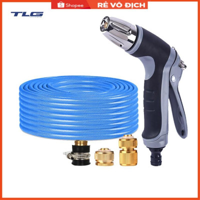 Vòi phun xịt rửa xe, tưới cây chuyên nghiệp 7-10m 206817 (cút đồng nối đồng)
