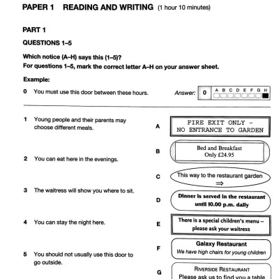 Key English Test 5 with Answers Reprint Edition - Cambridge