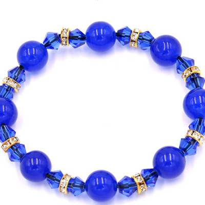 Chuỗi tay đá thạch anh xanh 10 ly FTMXX11