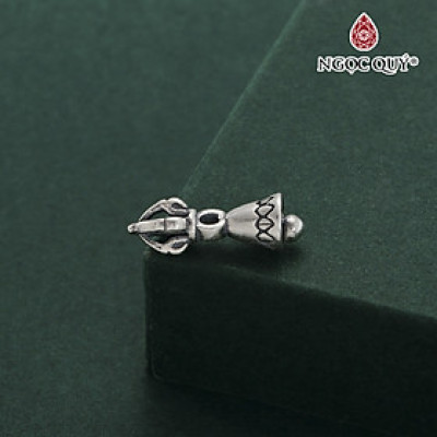 Charm bạc chuông kim cang xỏ ngang - Ngọc Quý Gemstones