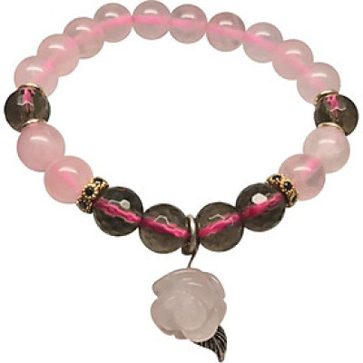 Vòng Tay Đá Thạch Anh Hồng Mix Thạch Anh Khói Ngọc Quý Gemstones TA017