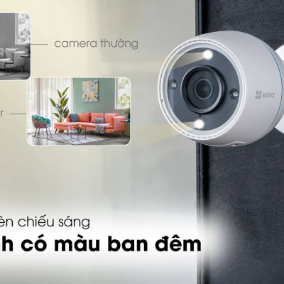 Camera quan sát IP Wi-fi ngoài trời EZVIZ C3TN 2MP 1080P Color (CS-C3TN) Hàng chính hãng