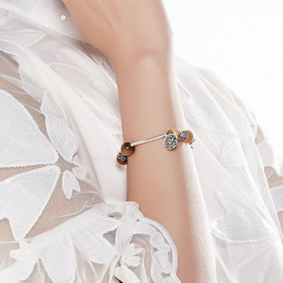 Vòng Thạch Anh Mắt Hổ Vàng Nâu Ngọc Quý Gemstones VT66