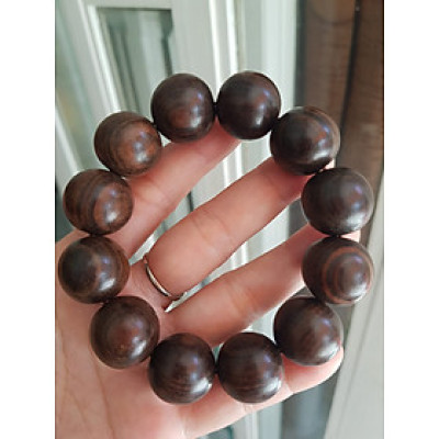 Vòng đeo tay Nam  Chất liệu Gỗ Trắc tự nhiên vân đẹp  Size vòng 19mm nam đeo đẹp ạ