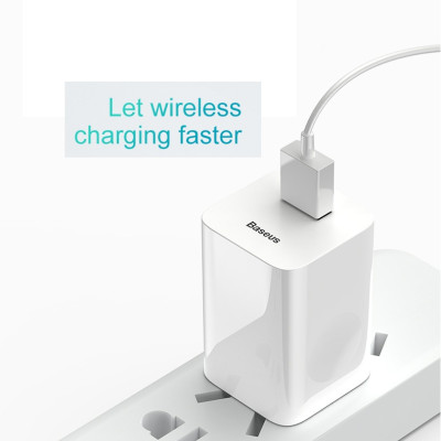 Cốc Củ sạc nhanh Baseus công suất 24W Công nghệ Sạc Nhanh Qualcomm QC 3.0 tự động điều chình dòng sạc - Hàng nhập khẩu