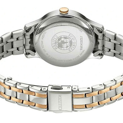 Đồng Hồ Nữ Citizen Đính Đá Swarovski Dây Thép Không Gỉ EM0896-89Y - Mặt Xà Cừ