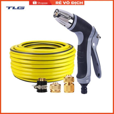 Vòi phun xịt rửa xe, tưới cây chuyên nghiệp 7-10m 206817 (cút đồng nối đồng)