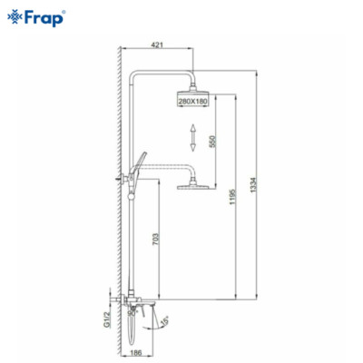 Sen cây tắm nóng lạnh Frap F2486 - hàng chính hãng NGA