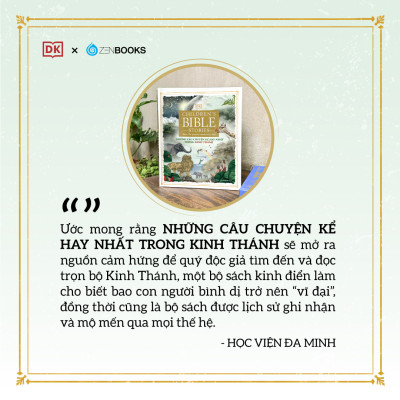 Sách - Những Câu Chuyện Kể Hay Nhất Trong Kinh Thánh : 300 trang sách tranh tái hiện toàn bộ Cựu Ước và Tân Ước