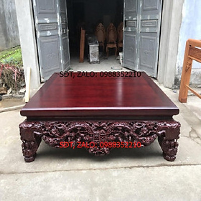 Sập Nằm Thập Điểu Quần Mai Cỡ Đại Gỗ Gụ Nam Phi