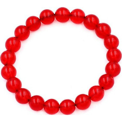 Vòng tay chuỗi hạt thạch anh đỏ 8 ly 21 hạt - hợp mệnh Hỏa, mệnh Thổ