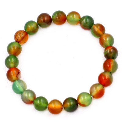 [Mệnh Mộc, Hỏa] Vòng Tay Chuỗi Hạt Mã Não Tứ Qúy 8 ly 21 hạt - Hợp Mệnh Mộc, Mệnh Hỏa