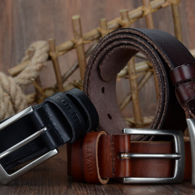 Thắt Lưng Da Bò Chính hãng COWATHER XF018 Nâu