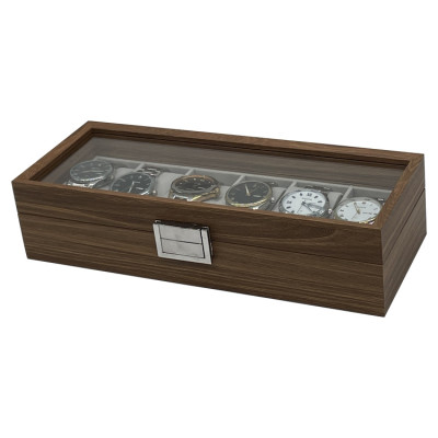 Hộp đựng đồng hồ 6 ngăn bằng gỗ sang trọng SAIKE SAIKE S660