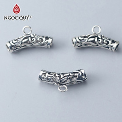 Combo 2 cái charm bạc gắn charm treo - Ngọc Quý Gemstones